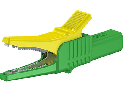 Krokodilleklemme XKK-1001 gul/grønn 1000V - CAT II - 32A