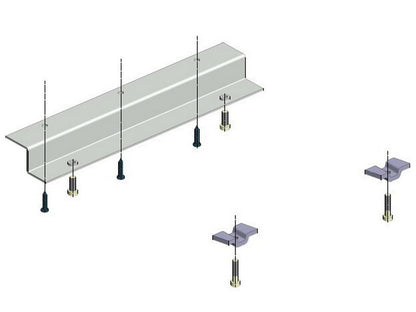 Drawer unit fastening set /Concept allen key,crank