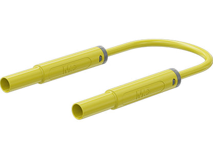 Testledning SIL SAK4N-S10 Ø4mm Gul 100cm 1000V CATIV 19A