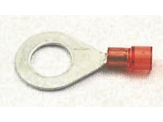 Cable lug ring insulated red 0.5-1.5mm-Ø10mm DIN 46237