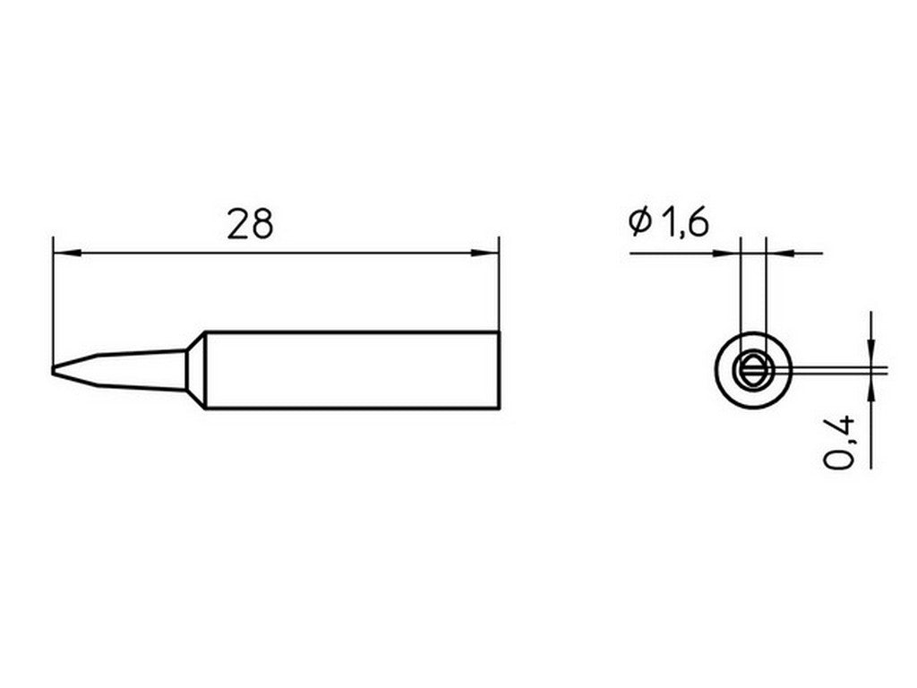 Loddespids XNT A 1,6mm