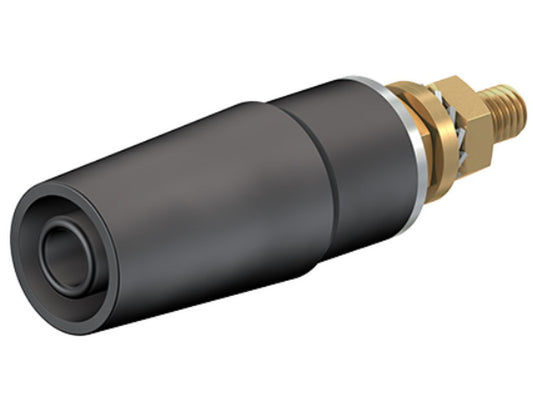 Socket SAB4-G gold-plated black CAT II 600V 32A