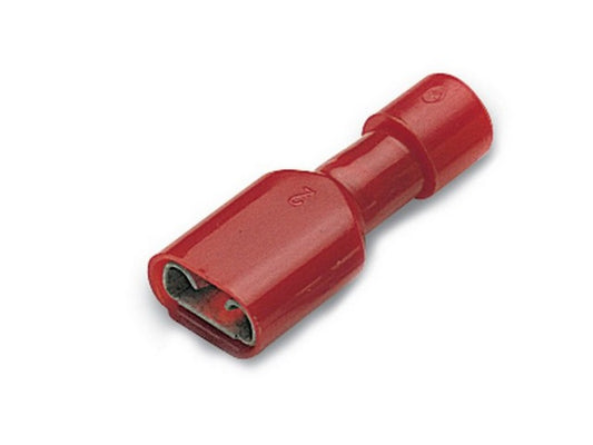 Flat connector fully insulated red 0.25-1.5mm 2.8x0.5mm