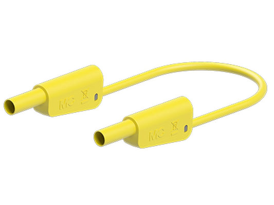 Prøveledning SLK-4N-F25 50cm GUL Silicone 4mm 1000V CATII/600V CATIII 32A