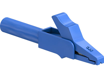 Krokodilleklemme SAGK4-K blå 300V - CAT II - 15A