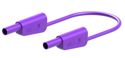 Prøveledning SLK-4N-F25 200cm VIOLET Silicone 4mm 1000V CATII/600V CATIII 32A