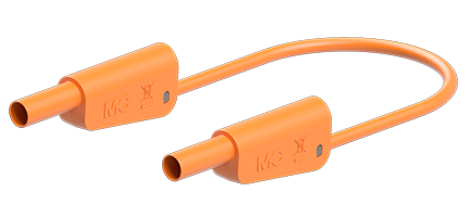 Prøveledning SLK-4N-F25 200cm ORANGE Silicone 4mm 1000V CATII/600V CATIII 32A