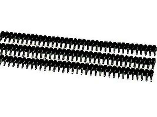 Terminal tube insulated BLACK tape 1.5mm-L8mm: roll w/2500pcs.