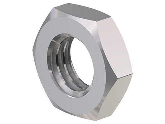 Nut MU0.5D/M18 silver-plated brass
