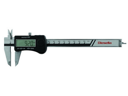 Digital Caliper 0-150 mm x 0,01 mm, kjevetype. 40 mm