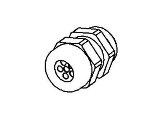 Kabelforskruning MULTI PA M20 5xØ5mm grå