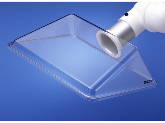 Sugeskærm firkant transparent 420 x 320 m/hvid flange