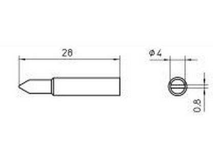 Loddespids XNT D 4,0mm