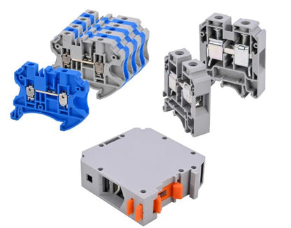 FEED-THROUGH TERMINAL BLOCK,FOR DIN RAIL,SC TBS2,5 BLUE