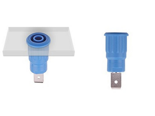 Socket SEB4-F/A nickel-plated green CAT III 1000V 24A
