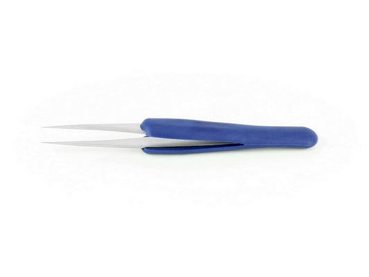 Tweezers ESD ERGO handle 120mm thin tip