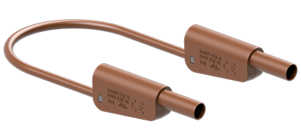 Prøveledning SLK-4N-F25 200cm BRUN Silicone 4mm 1000V CATII/600V CATIII 32A