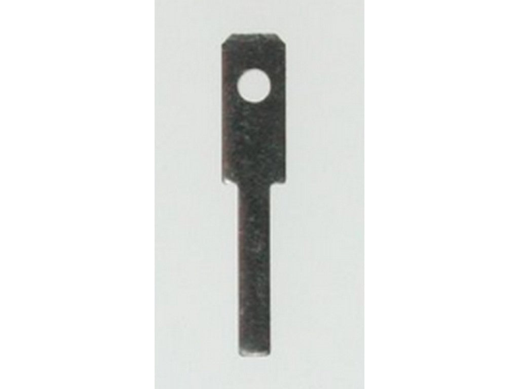 Fladstik han for printmontage 2,8x0,8mm 14mm fortinnet messing