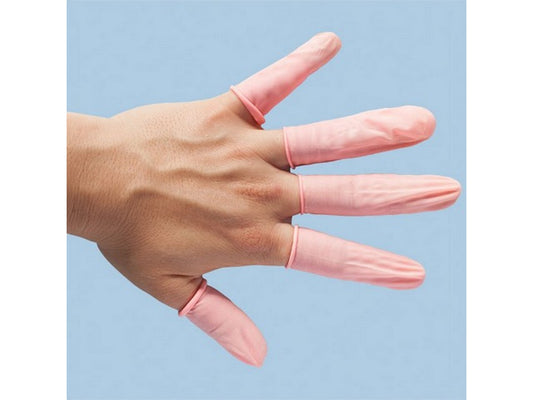 Finger dutter ESD str. M pink, pakke m/1440 stk.