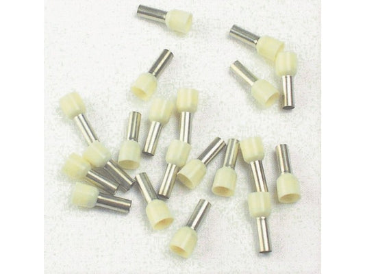 Terminalrør isoleret ELFENBEN 10mm²-L12mm; pose m/100stk.