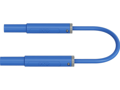 Testledning SIL SAK4N-S10 Ø4mm Blå 50cm 1000V CATIV 19A