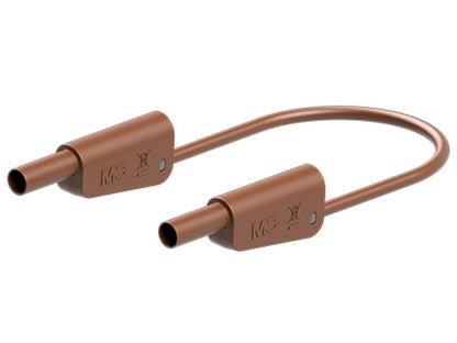 Testledning. SLK4N-F10 150cm BRUN PVC 4mm 1000V CATII/600V CATIII 19A