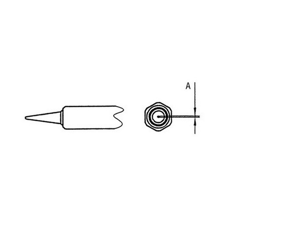 Soldering tip 0.25mm round conical NT1