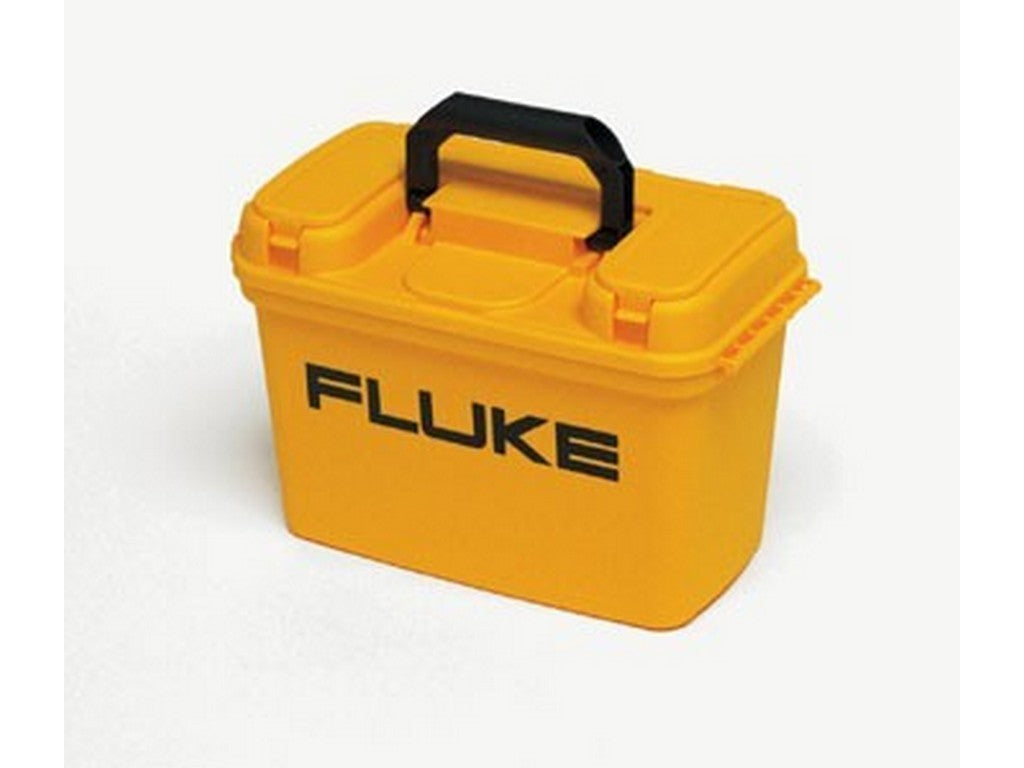 Suitcase yellow hard plastic