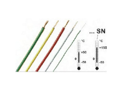 Ledning Sili-1V 1mm² rød 100m  1500V 19A