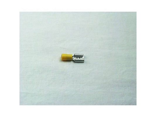Flat connector insulated female yellow 4-6mm-9.5x1.2mm