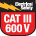 Tangamperemeter 600A AC dual-display - 600V AC/DC CAT III 600V