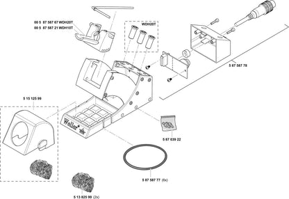 Holder WDH-10T for WP80 & WSP80 with stop + go