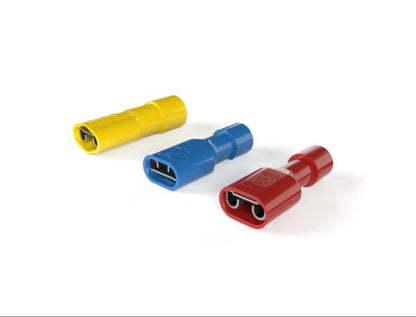 Flat connector insulated red 0.25-1.5mm 2.8x0.8mm