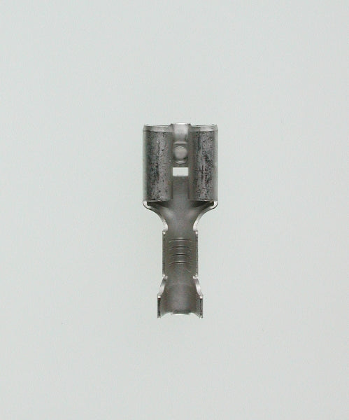 Flathunkontakt m/låsepinne uisolert 6,3x0,8 fortinnet 0,5-1,5mm DIN46340