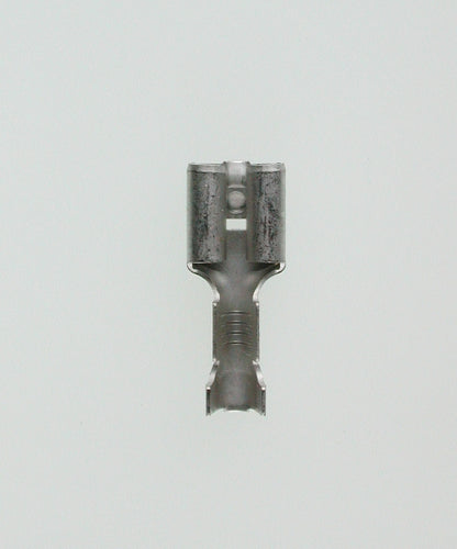 Flathunkontakt m/låsepinne uisolert 6,3x0,8 fortinnet 0,5-1,5mm DIN46340