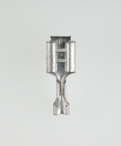 Flatkontaktfordeler 1 hann/1 hunn 6,3x0,8mm; 0,5-1,5 mm fortinnet