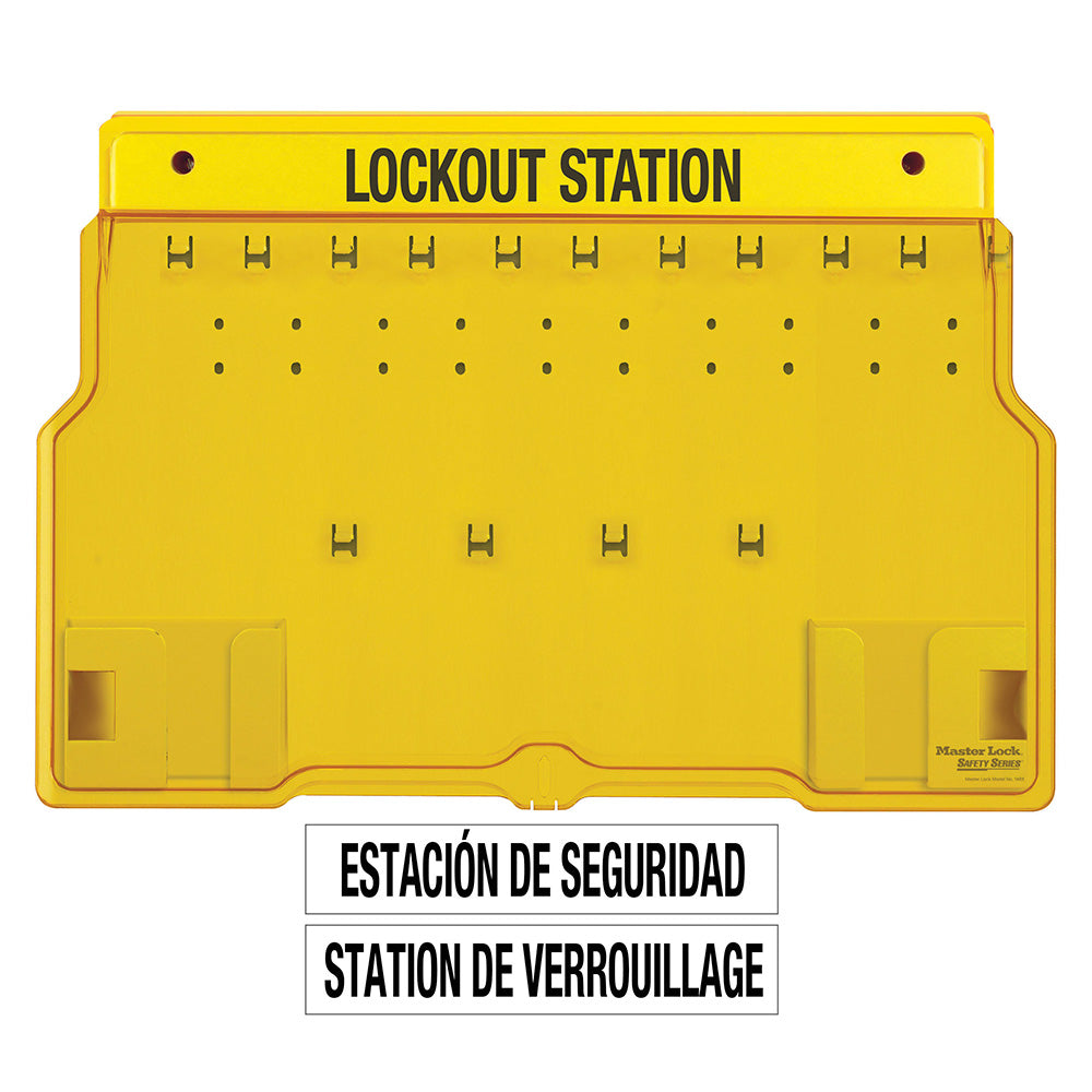 MasterLock LockOut station f/10 padlocks (order separately)