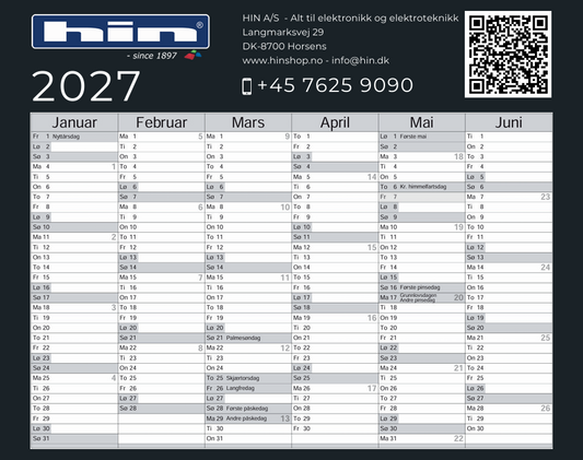 HIN Calendar 2025