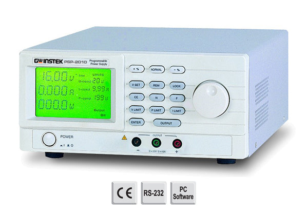 Power supply 0-20V/0-10A RS232C interface