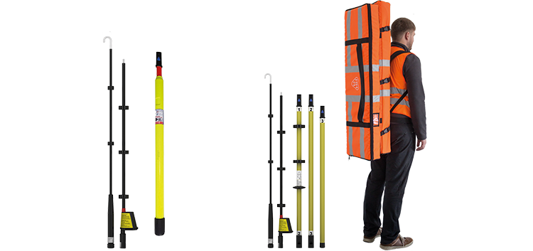 Voltage indicator r BO-A AC/DC 1-3kV especially for track with telescopic rod