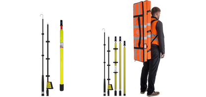 Voltage indicator r BO-A AC/DC 1-3kV especially for track with telescopic rod