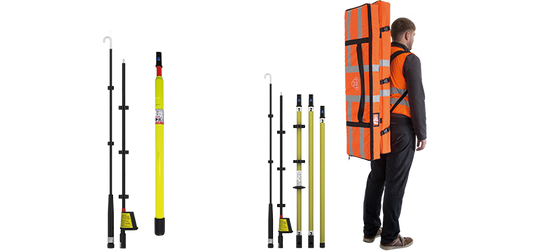 Voltage indicator r BO-A AC/DC 1-3kV especially for track with telescopic rod