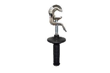 Universal grounding clamp f/Ø20mm + Ø25mm with handle