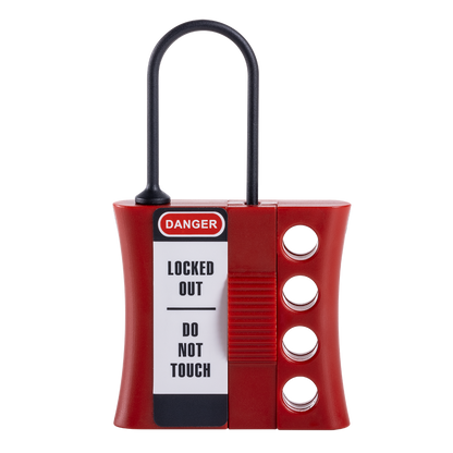 MasterLock LOCK-OUT hasp f/4 låser i plast