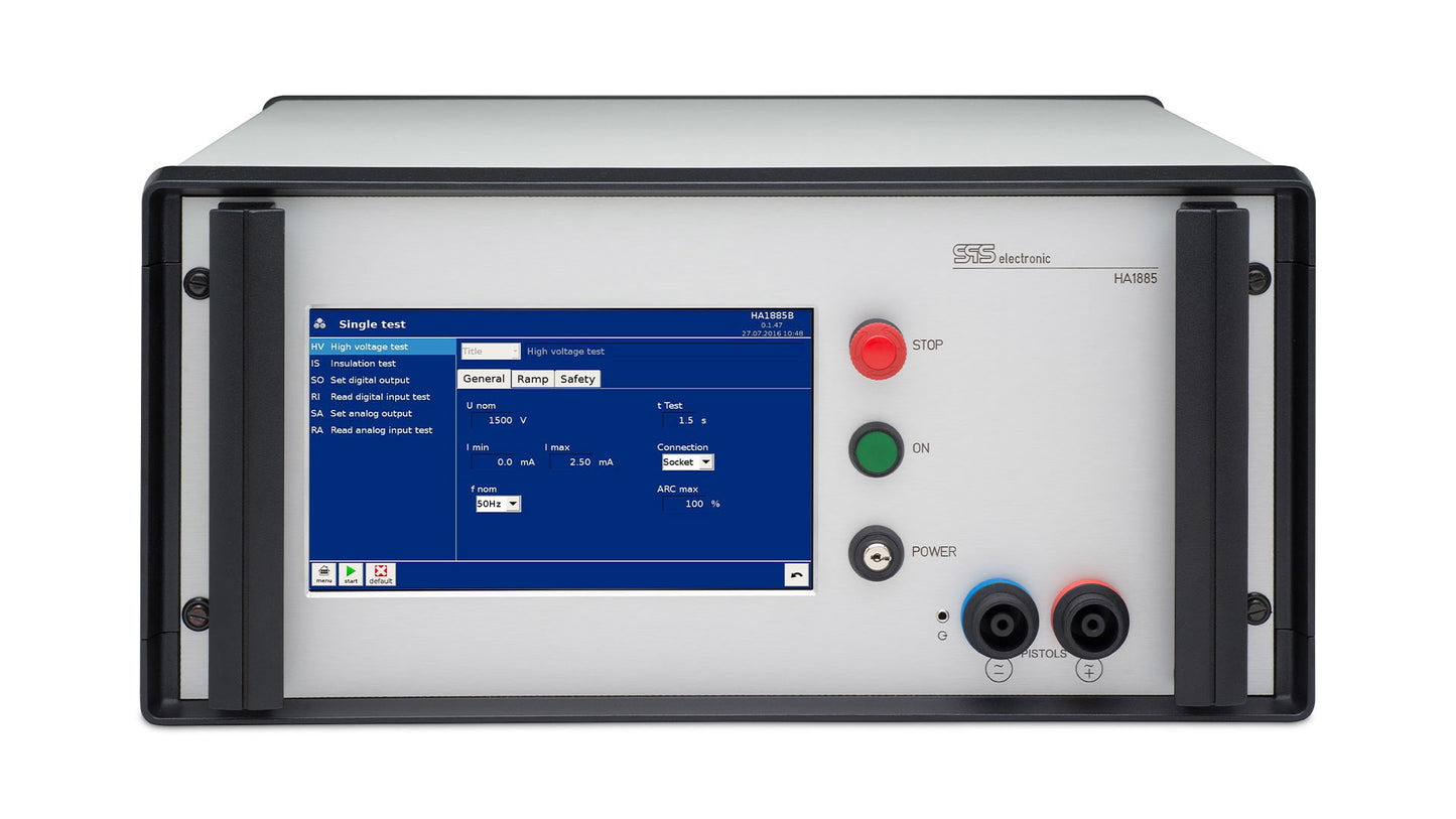 Hipot-tester 5,5kV/100mA lysbuedeteksjon 0-100 %