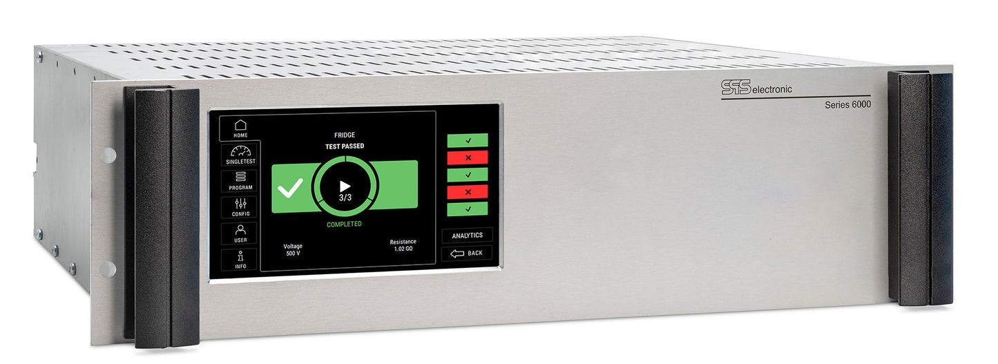 SPS Hipot tester 19"rack DC 100V-6kV 0-20mA/AC 100V-5,5kV 0-20mA/isolationstest DC 100V-6kV