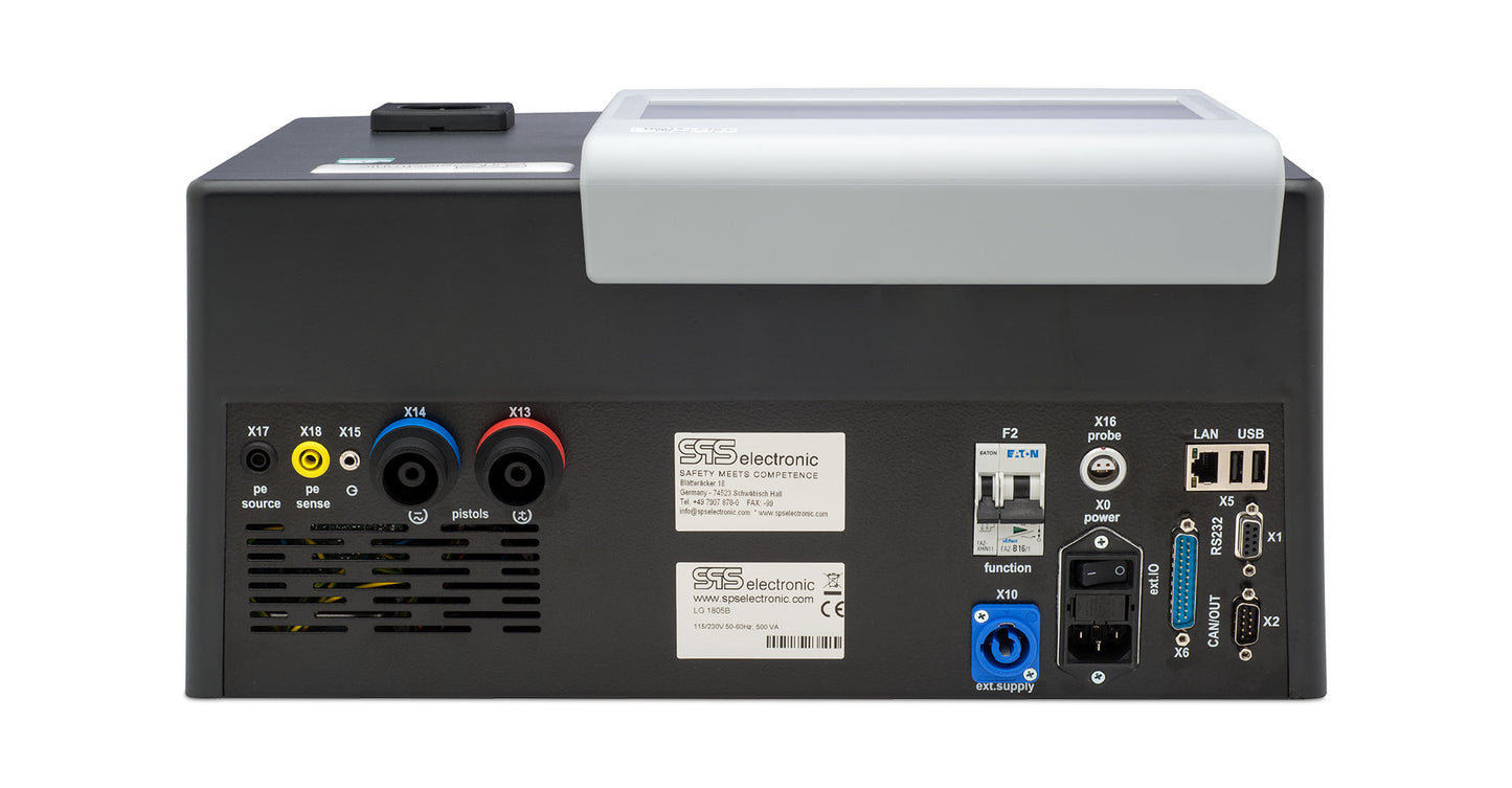 Sikkerhedstester efter EN50191 - 0,1-5,5kV 0-3mA AC/0,1-6kV 0-10mA DC M/10,1” touch display