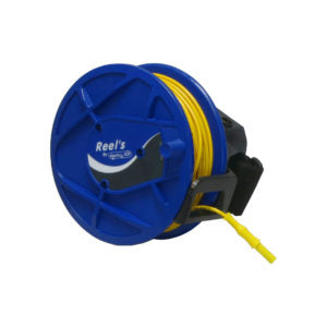 Kabelrulle m/2 bøsning + 1 stik Ø4mm 50m Grøn ledning 0,75mm² CATIII 1000V 2-12A