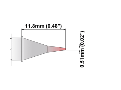 Soldering tip Conical Sharp 0.5mm for TMT-2000S (SSC-122A)