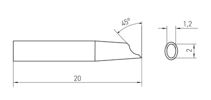 Loddespiss RTM 020 G -rund GW f/WMRS